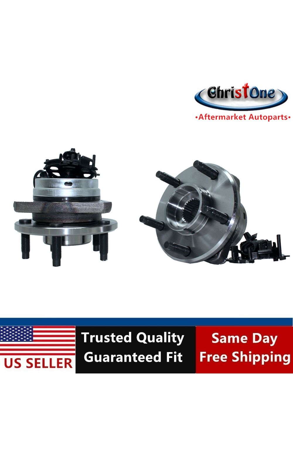 Bapmic 513215 Front Wheel Bearing Hub Assembly for 2004 2005 2006 2007 Chevy Malibu Pontiac G6 5 Lugs No ABS Pack of 2