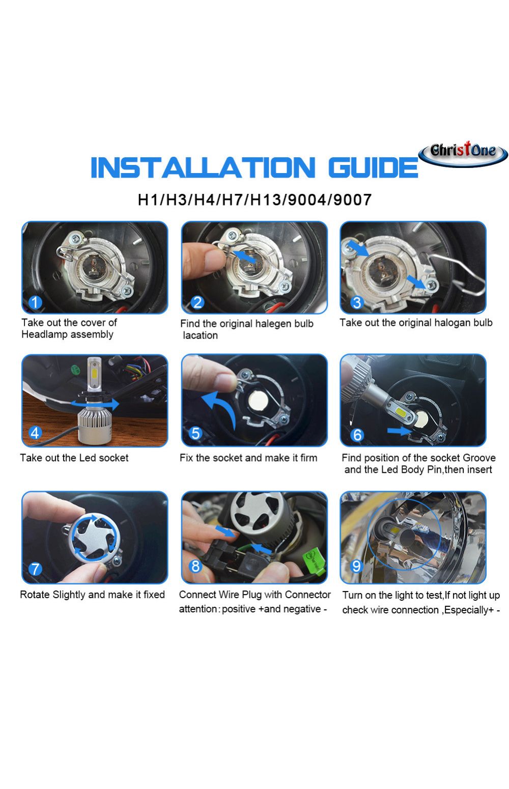 ford headlights replacement on Auto Headlights Lamps Led Hid Headlight Bulbs 2 Pcs Set 4 Sides Led Headlight Lamp H13 9008 Conversion Kit High Low Dual Beam 6500k For Ford 150 250 350 Super Duty Christone Autoparts