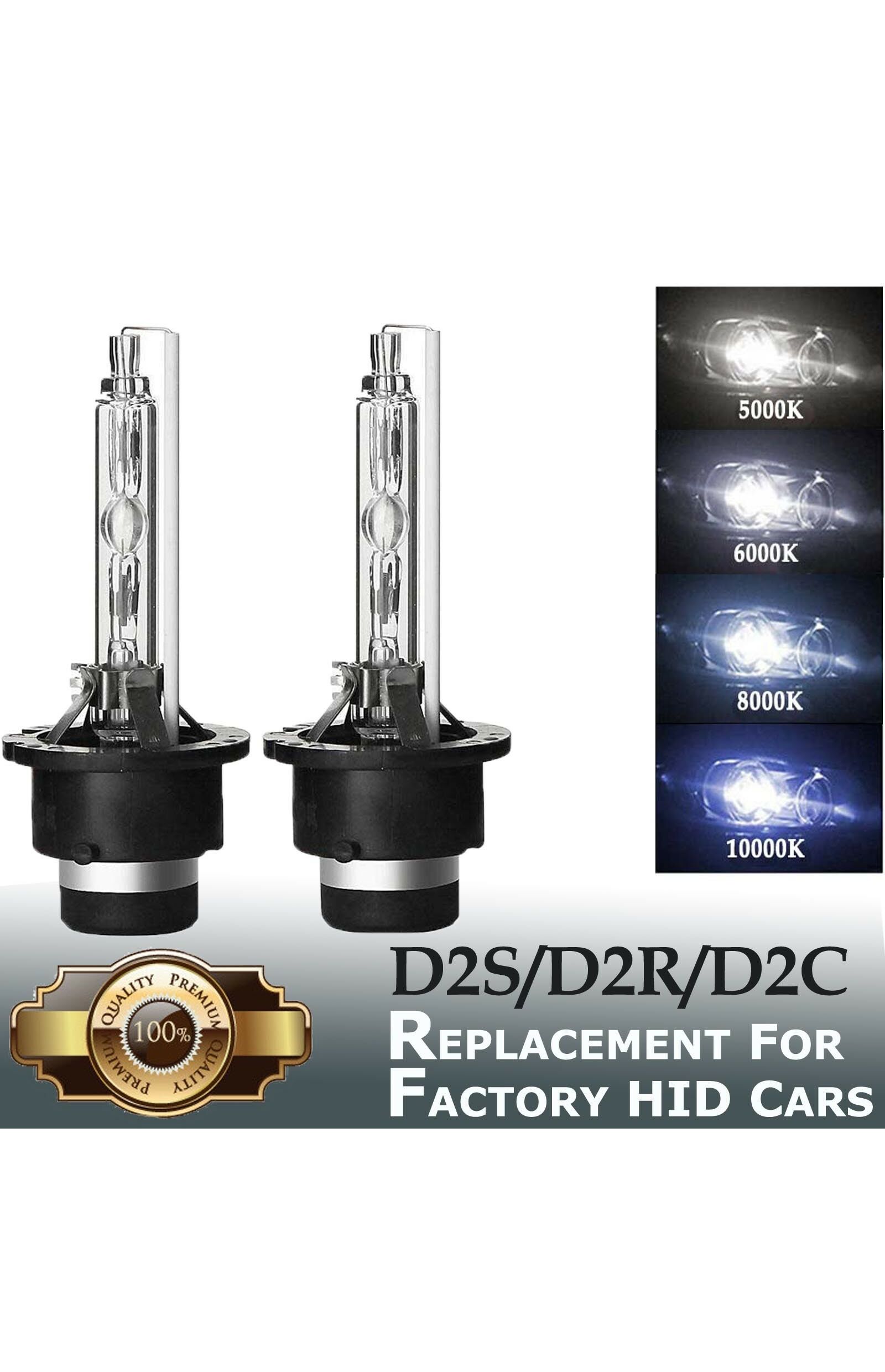 Details about   2X 55W D2S D2R D2C HID XENON Headlight Bulbs OEM Lamp Low Bean 6000K White Light 