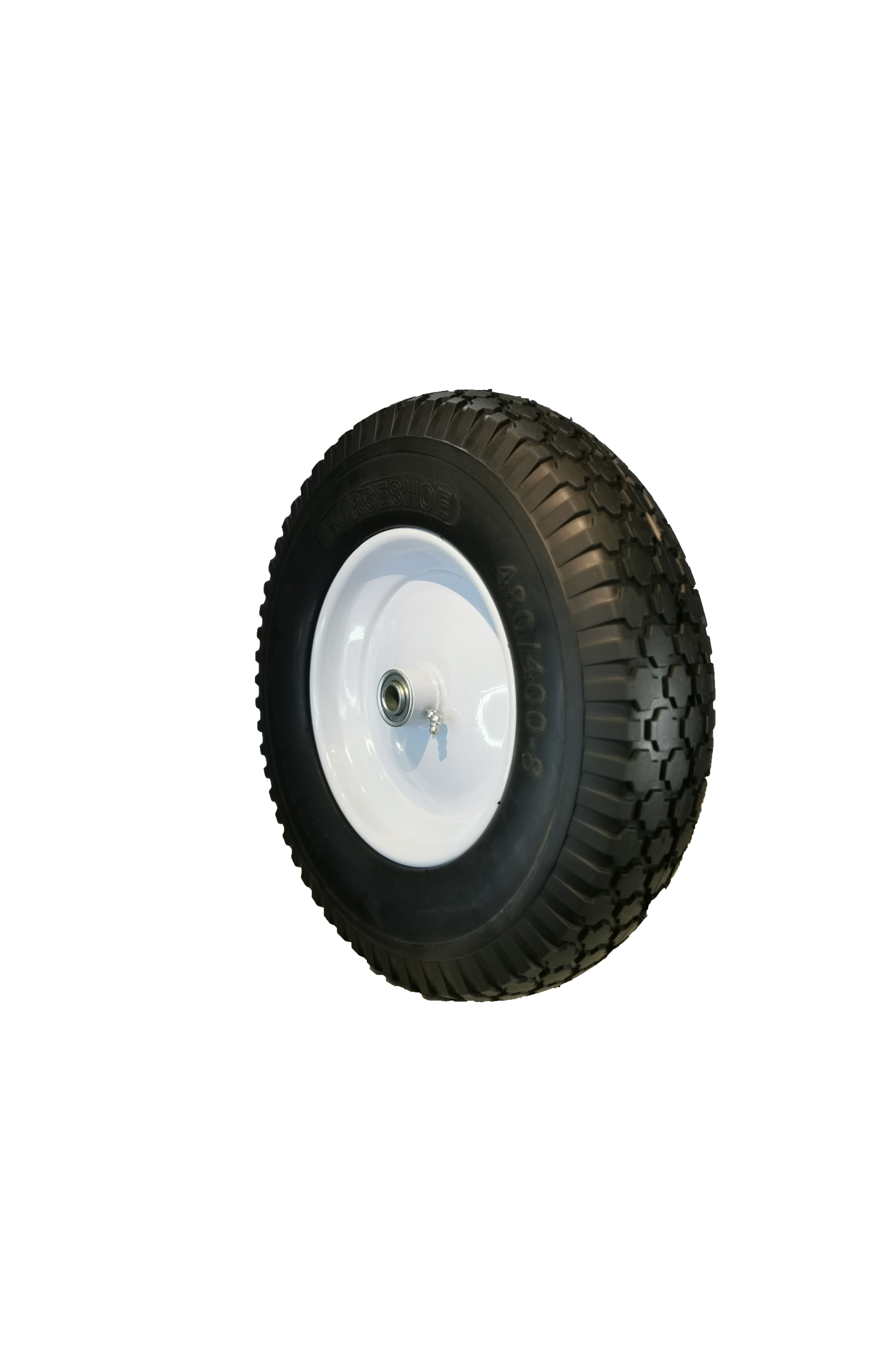 N7 Two Cross 4.80/4.00-8 Flat Free Wheelbarrow/Cart Universal 16 Tires w/Steel Rim Packed in Carton 5/8 & 3/4 Bore T167 